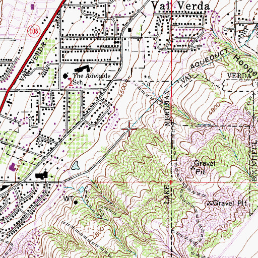 Topographic Map of South Valley View, UT