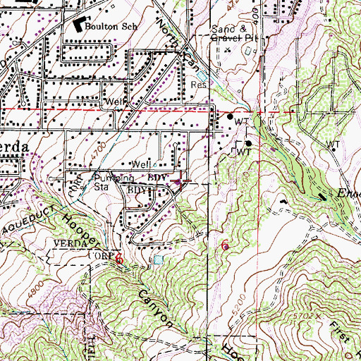 Topographic Map of Summer Oak, UT