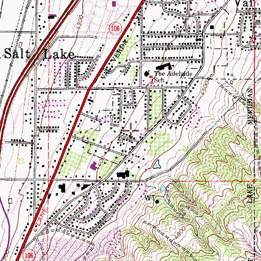 Topographic Map of Sundown, UT