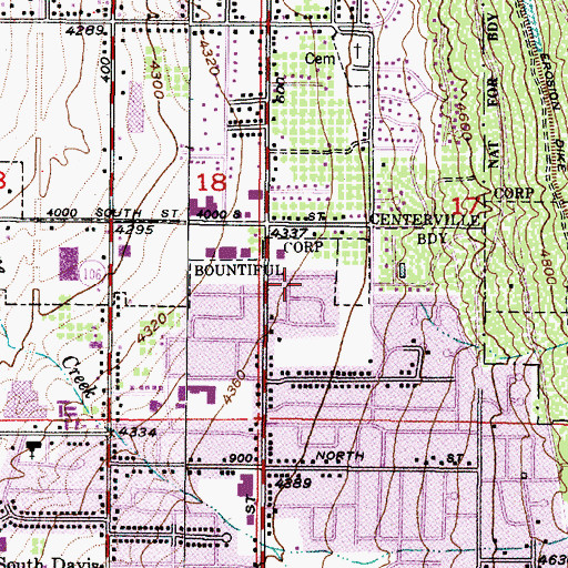 Topographic Map of Alta Heights, UT