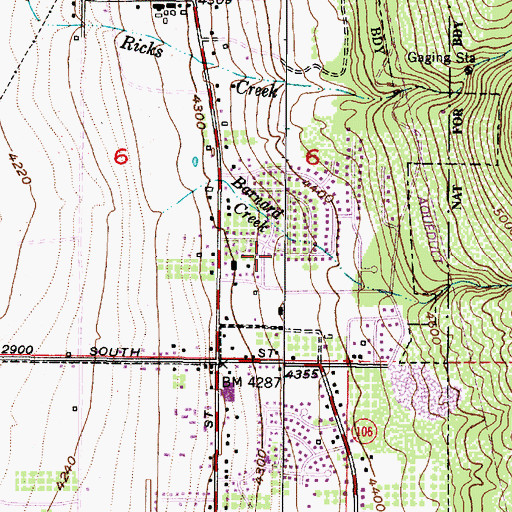 Topographic Map of Casa Loma, UT