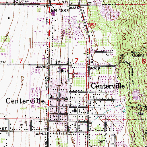 Topographic Map of Florece, UT