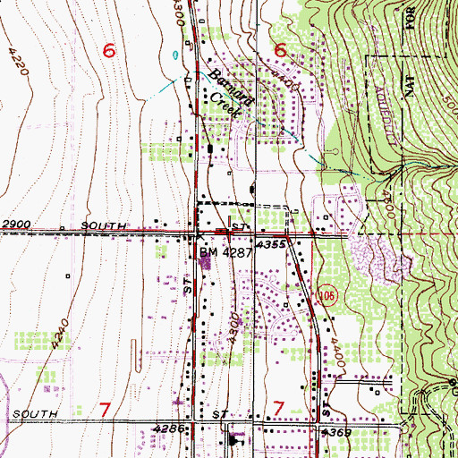 Topographic Map of Streeper Park, UT
