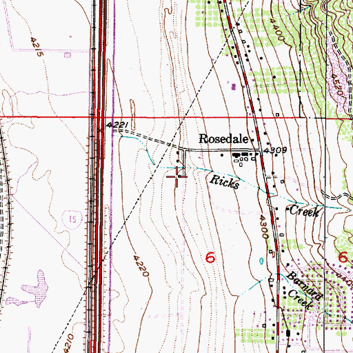 Topographic Map of Willow Farm Estates, UT