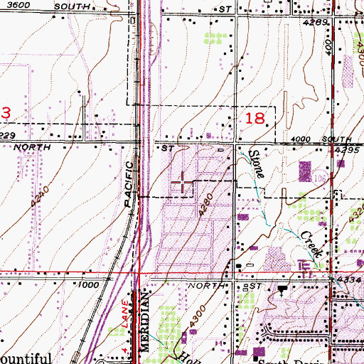 Topographic Map of Birdland, UT