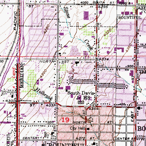 Topographic Map of Chapel, UT