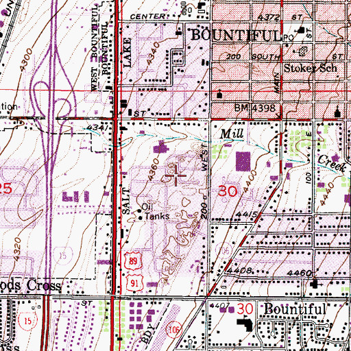 Topographic Map of Chateau Park, UT