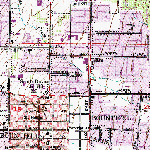 Topographic Map of Cherry Circle, UT