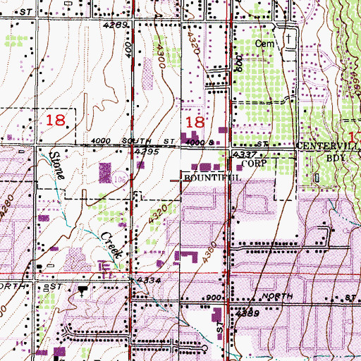 Topographic Map of Cinnamon Ridge, UT