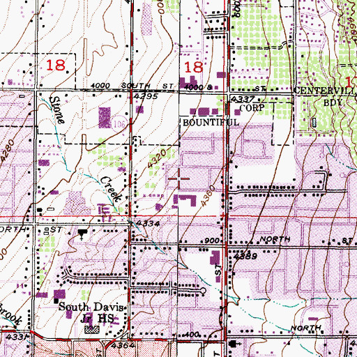 Topographic Map of Hillsdale, UT