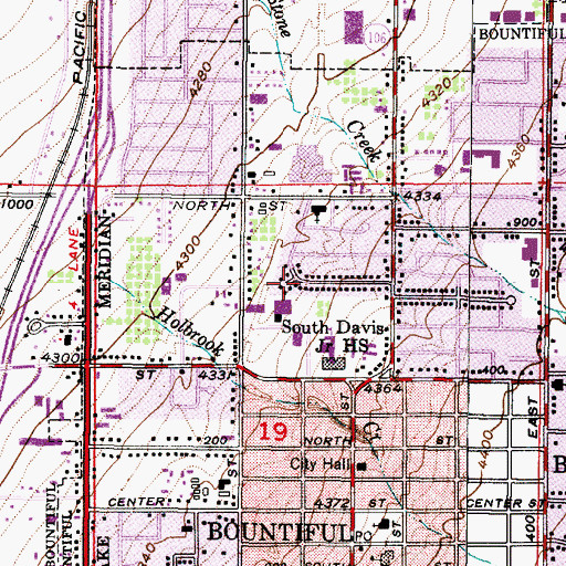 Topographic Map of Holbrook, UT