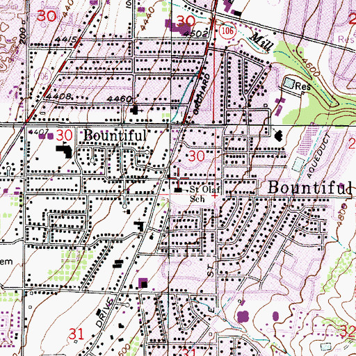 Topographic Map of Orchard Park, UT