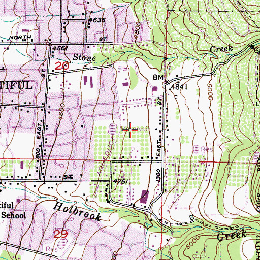 Topographic Map of Amby Briggs, UT