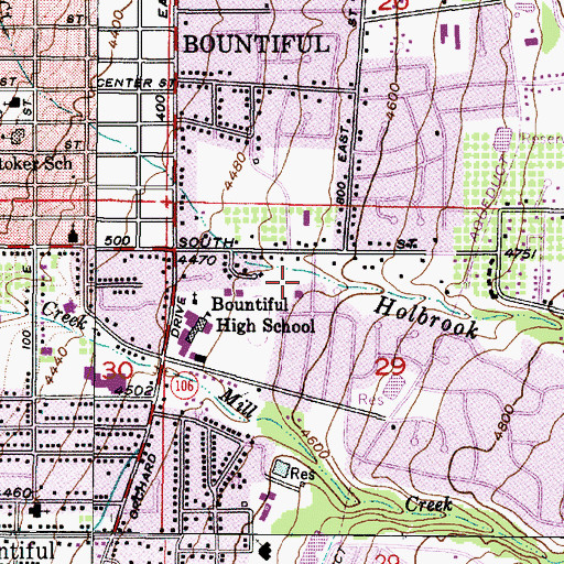 Topographic Map of Cottonwood Heights, UT