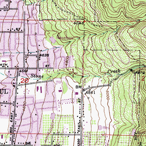 Topographic Map of Howard Estates, UT