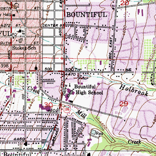 Topographic Map of Larsen Heights, UT