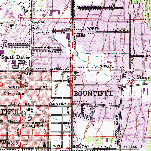 Topographic Map of Mount View, UT
