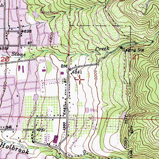 Topographic Map of Vineyard, UT