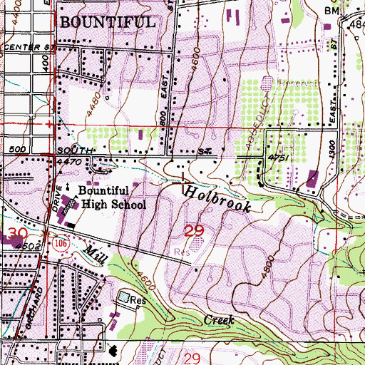 Topographic Map of Woodland Hills Estates, UT