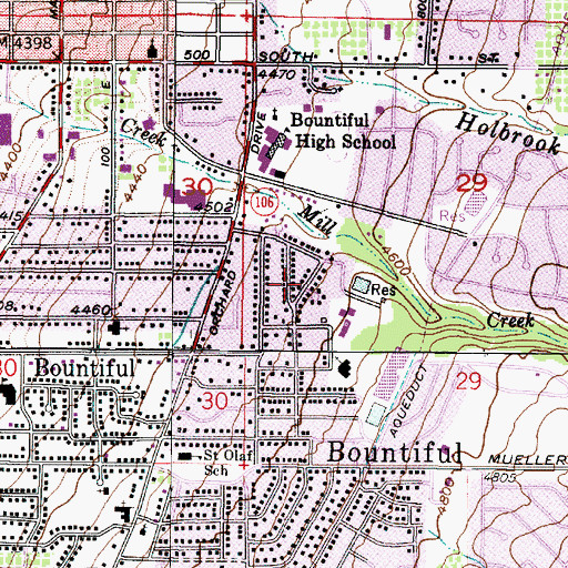 Topographic Map of Woodland, UT