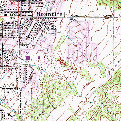 Topographic Map of Casa de Norte, UT