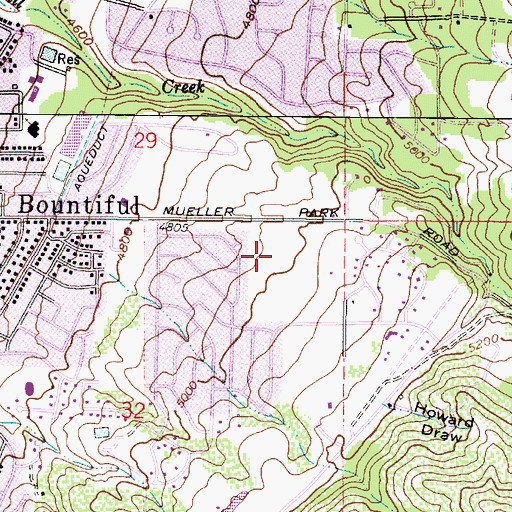 Topographic Map of Ellison Place, UT