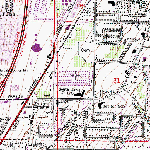 Topographic Map of Linda Loma Acres, UT