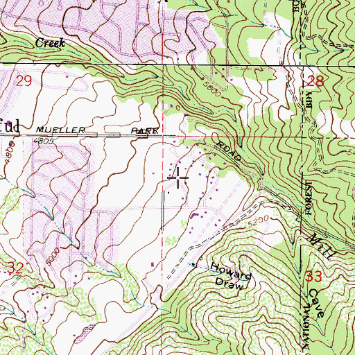 Topographic Map of Maple Hills, UT