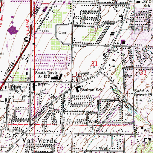 Topographic Map of North Canyon Heights, UT