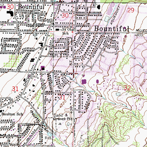 Topographic Map of Panorama Acres, UT