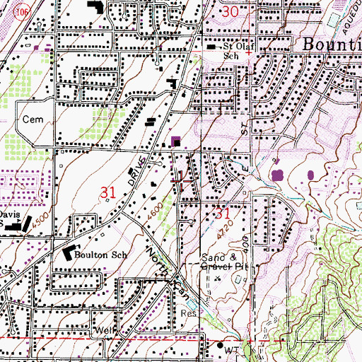 Topographic Map of Rainbow Hills, UT