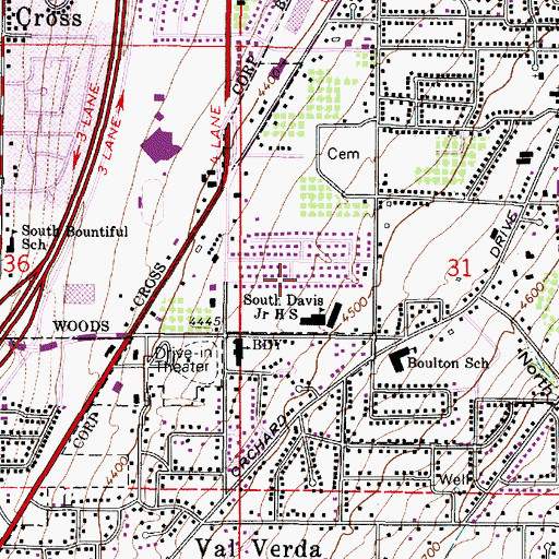Topographic Map of Valerie, UT