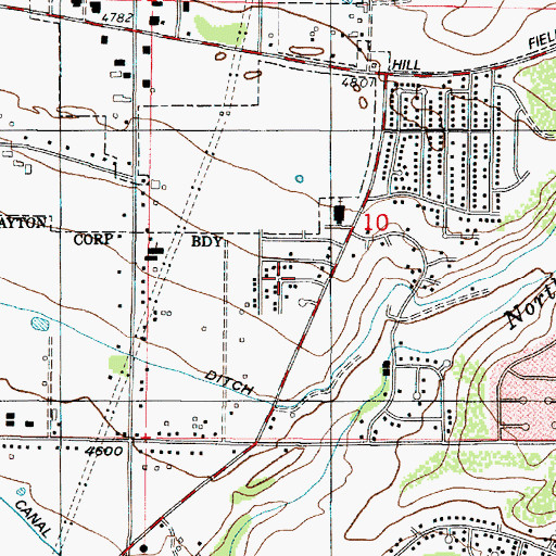 Topographic Map of Chapel Hill, UT