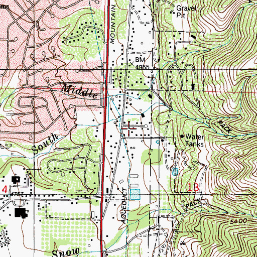Topographic Map of Clarinda, UT