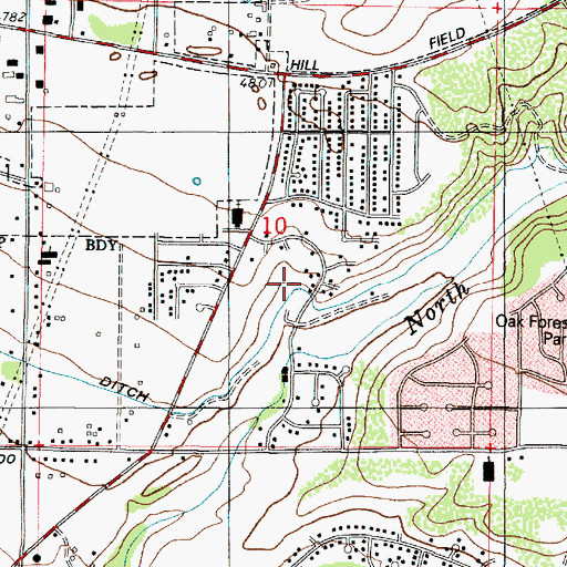Topographic Map of Country Hollow, UT