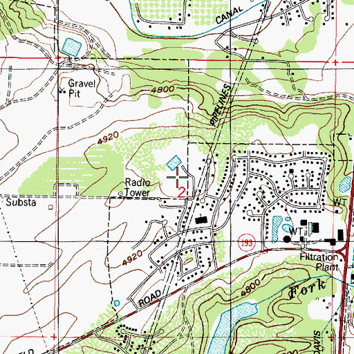 Topographic Map of Deerfield, UT