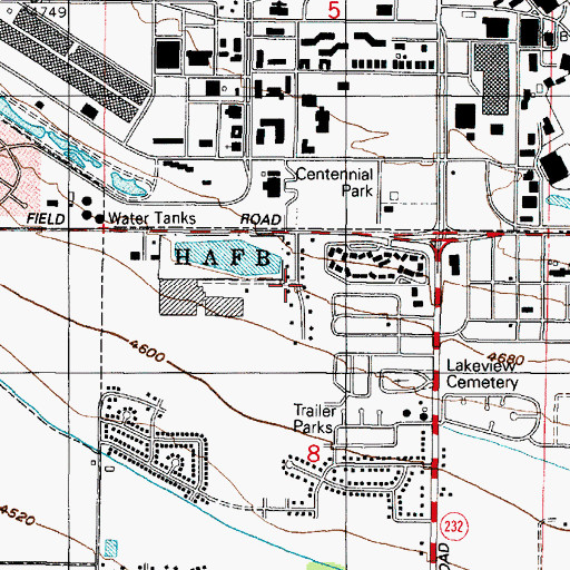 Topographic Map of Hillside Estates, UT
