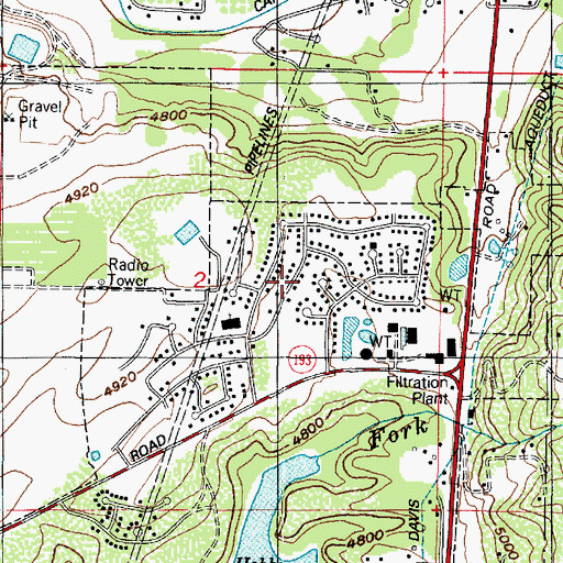 Topographic Map of LaDonna Mesa, UT
