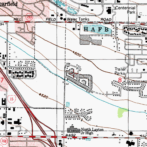 Topographic Map of Lakeland, UT