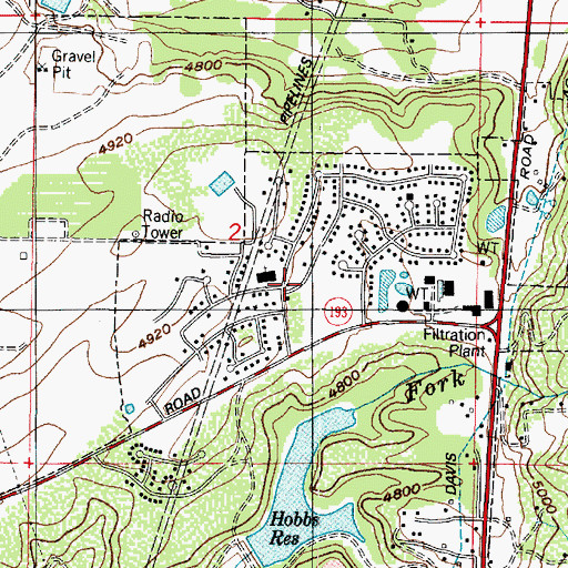 Topographic Map of Quail Point, UT