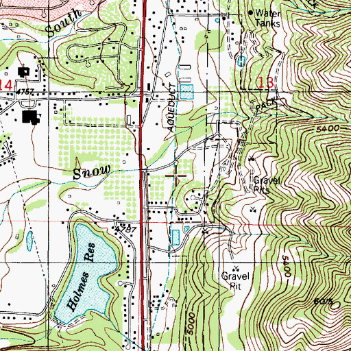 Topographic Map of Snow Canyon, UT