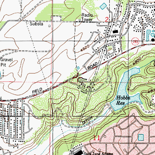 Topographic Map of Victorian Oaks, UT