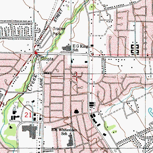 Topographic Map of Aspen East, UT