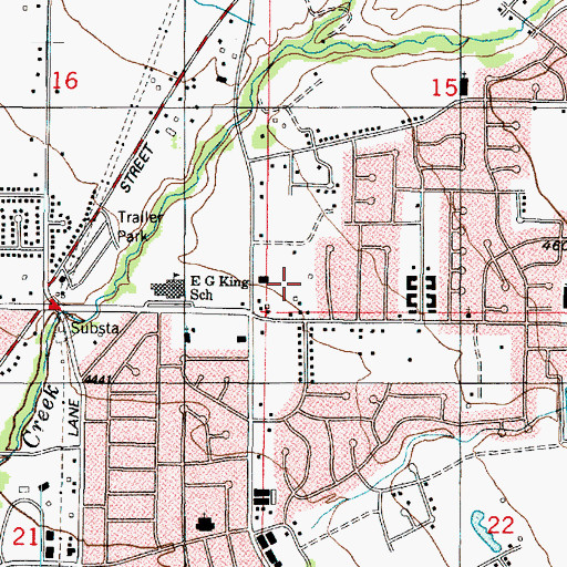 Topographic Map of East Meadow, UT