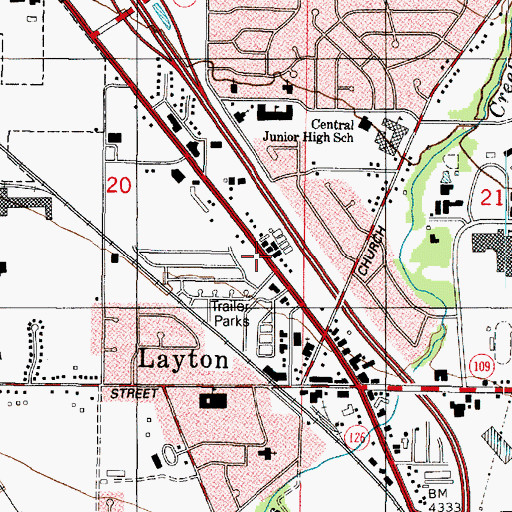 Topographic Map of Gill, UT