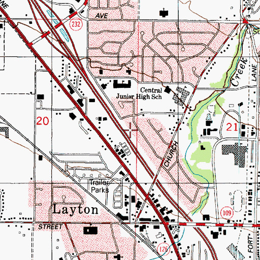 Topographic Map of Glendale Gardens, UT