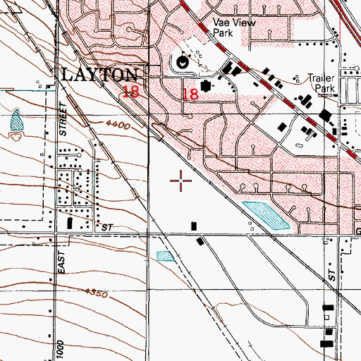 Topographic Map of Holt, UT