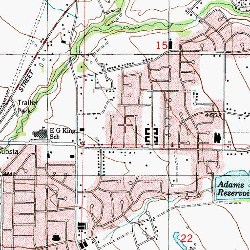 Topographic Map of Kimberly Meadows, UT