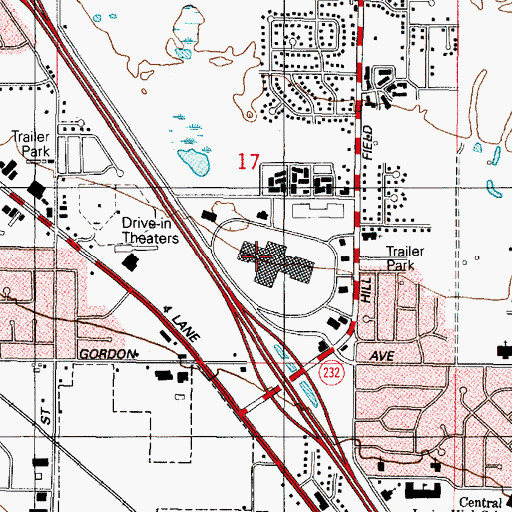 Topographic Map of King, UT