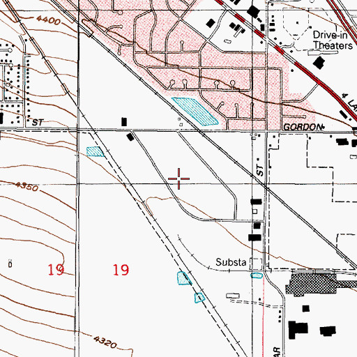 Topographic Map of Layton Industrial Park, UT